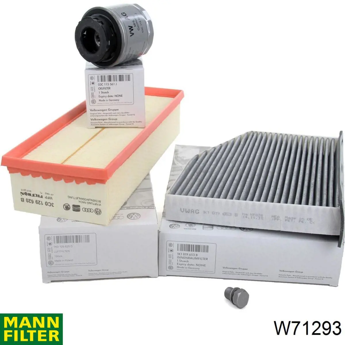 Filtro de aceite W71293 Mann-Filter
