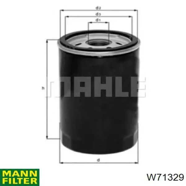 W71329 Mann-Filter Filtro aceite