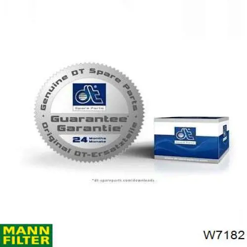Filtro de aceite W7182 Mann-Filter