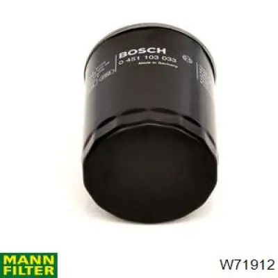 W71912 Mann-Filter filtro de aceite
