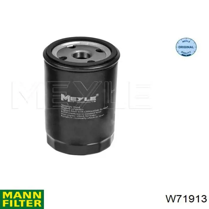W71913 Mann-Filter filtro de aceite