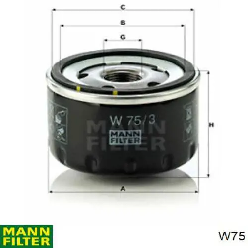 Filtro de aceite Renault Megane 1 LA0, LA1