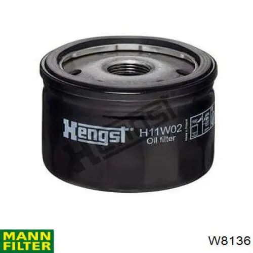 W8136 Mann-Filter filtro de aceite