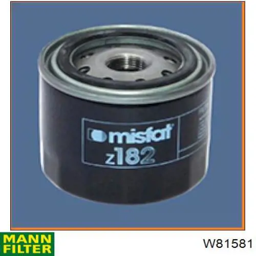 Comprar W81581 Mann-Filter Filtros de aceite