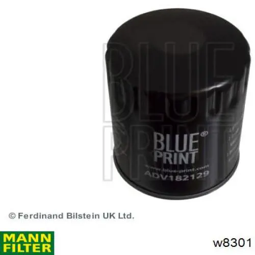 Filtro de aceite Mann-Filter W8301