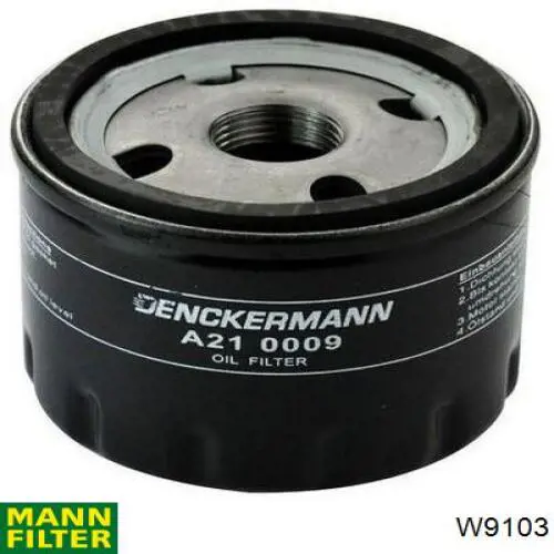 W9103 Mann-Filter filtro de aceite