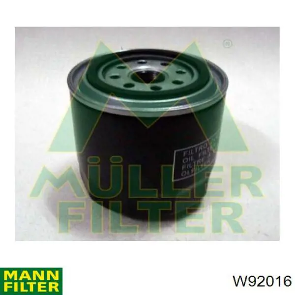 W92016 Mann-Filter filtro de aceite
