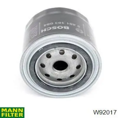 W92017 Mann-Filter filtro de aceite