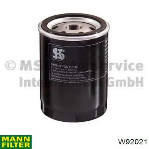 W92021 Mann-Filter filtro de aceite