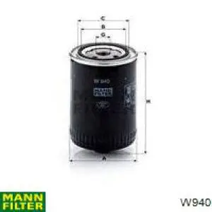 W940 Mann-Filter filtro de aceite