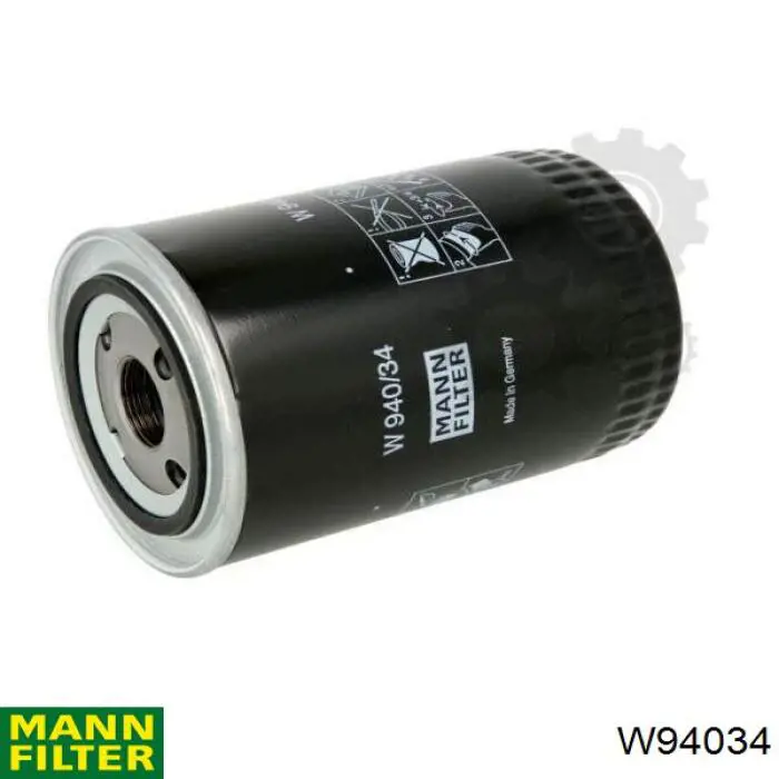 Filtro de aceite Mann-Filter W94034 precio, desde 15,12 EUR