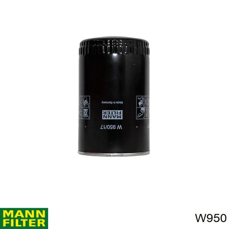 Filtro de aceite Mann-Filter W950 precio, desde 7,39 EUR