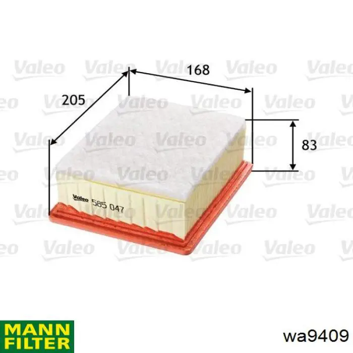 Filtro del refrigerante Mann-Filter WA9409