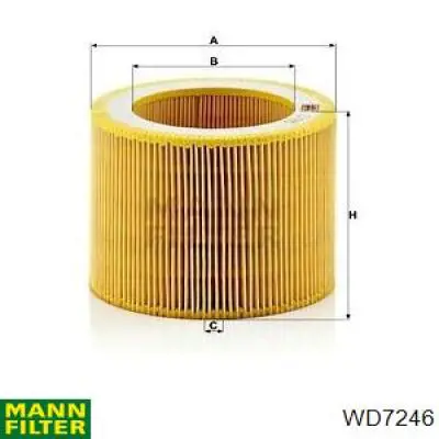 Filtro del sistema hidráulico Mann-Filter WD7246