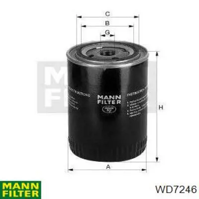 WD7246 Mann-Filter Filtro del sistema hidráulico