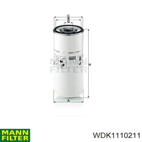 K117912N50 Knorr-bremse filtro de combustible