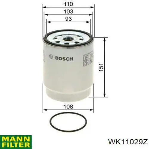 WK11029Z Mann-Filter Filtro de gasolina
