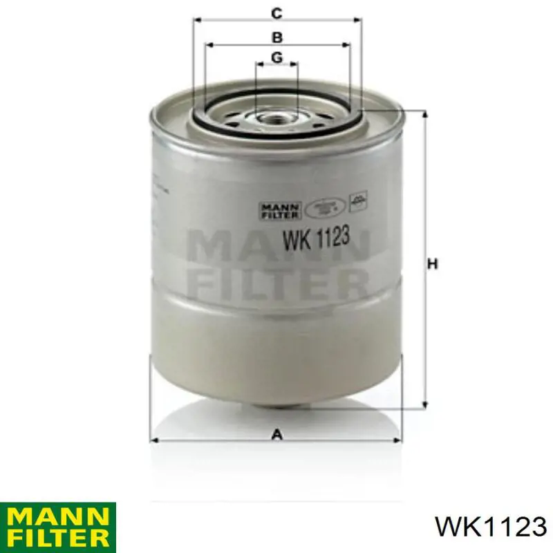 WK1123 Mann-Filter filtro combustible