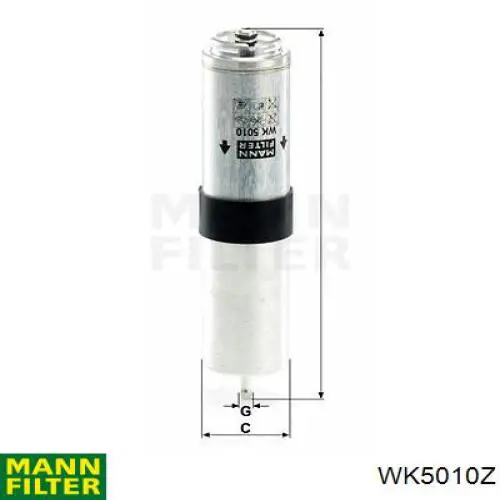 WK5010Z Mann-Filter Filtro de gasolina