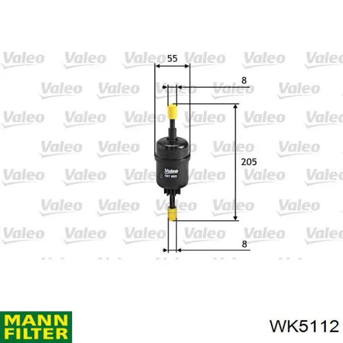 WK5112 Mann-Filter filtro combustible