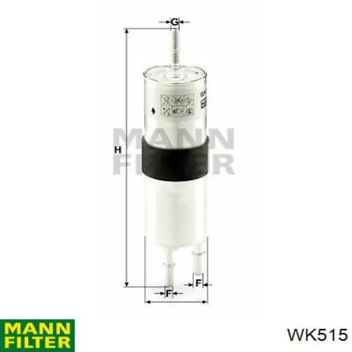 Comprar WK515 Mann-Filter Filtro diesel