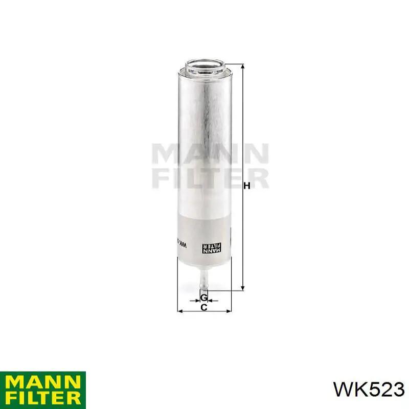 Filtro combustible Mann-Filter WK523 precio, desde 25,99 EUR