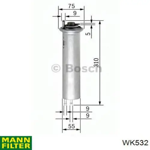 Filtro combustible Mann-Filter WK532 precio, desde 58,54 EUR