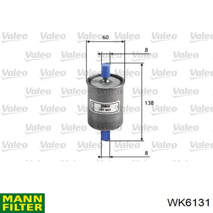 Filtro combustible Mann-Filter WK6131 precio, desde 7,80 EUR