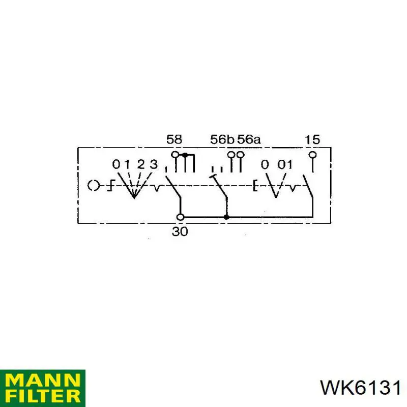 Filtro de combustible WK6131 Mann-Filter