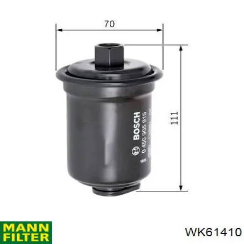WK61410 Mann-Filter filtro combustible