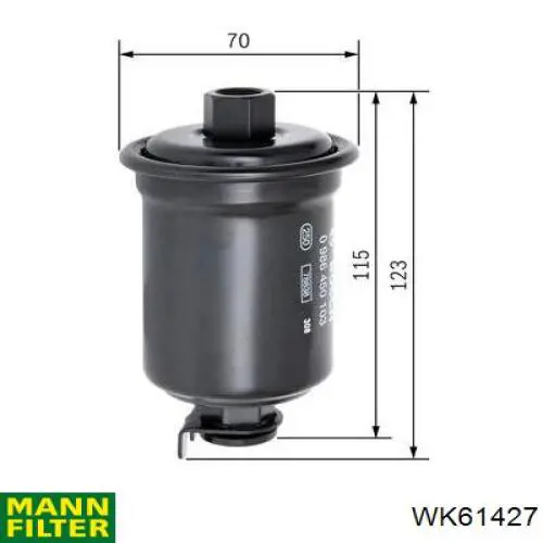WK61427 Mann-Filter Filtro de gasolina