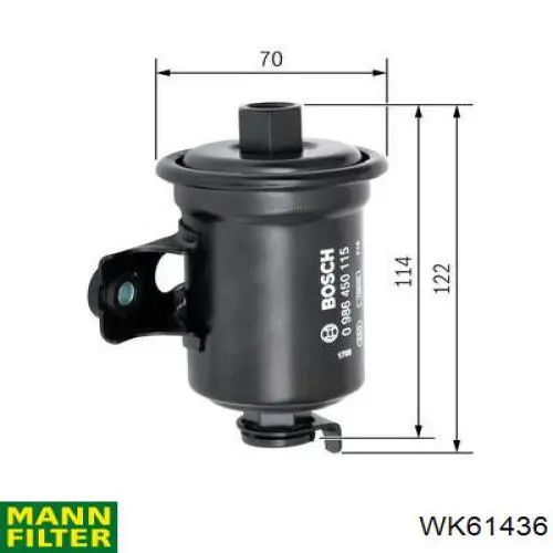 Filtro combustible Mann-Filter WK61436 precio, desde 15,65 EUR