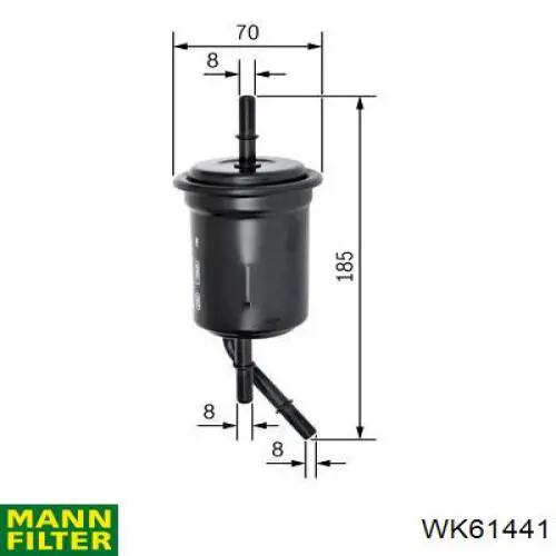 Filtro combustible Mann-Filter WK61441 precio, desde 11,13 EUR