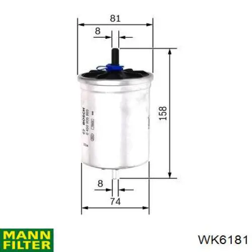 Comprar WK6181 Mann-Filter Filtro diesel