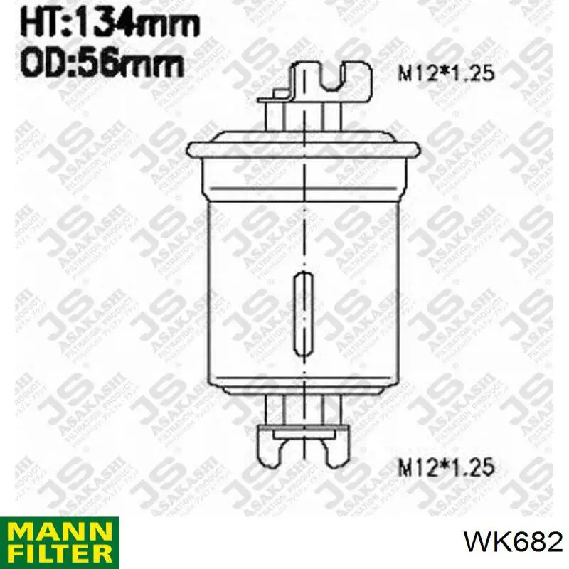 Comprar WK682 Mann-Filter Filtro diesel
