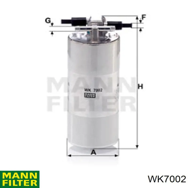 Filtro combustible Mann-Filter WK7002 precio, desde 40,21 EUR
