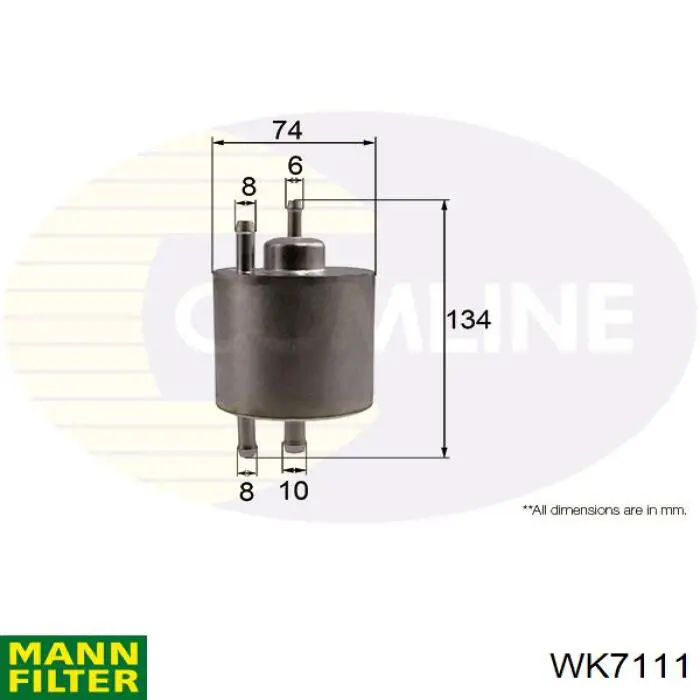 Filtro de combustible WK7111 Mann-Filter