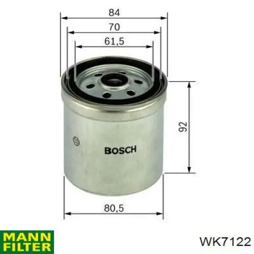 Comprar WK7122 Mann-Filter Filtro diesel