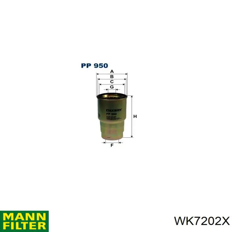 Filtro combustible Toyota RAV4 3 A3