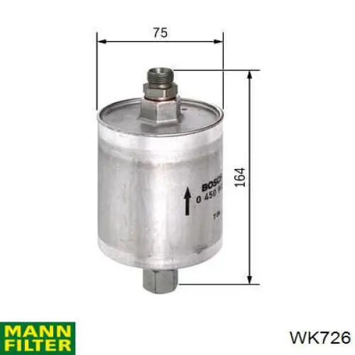 Filtro combustible Mann-Filter WK7261 precio, desde 21,91 EUR