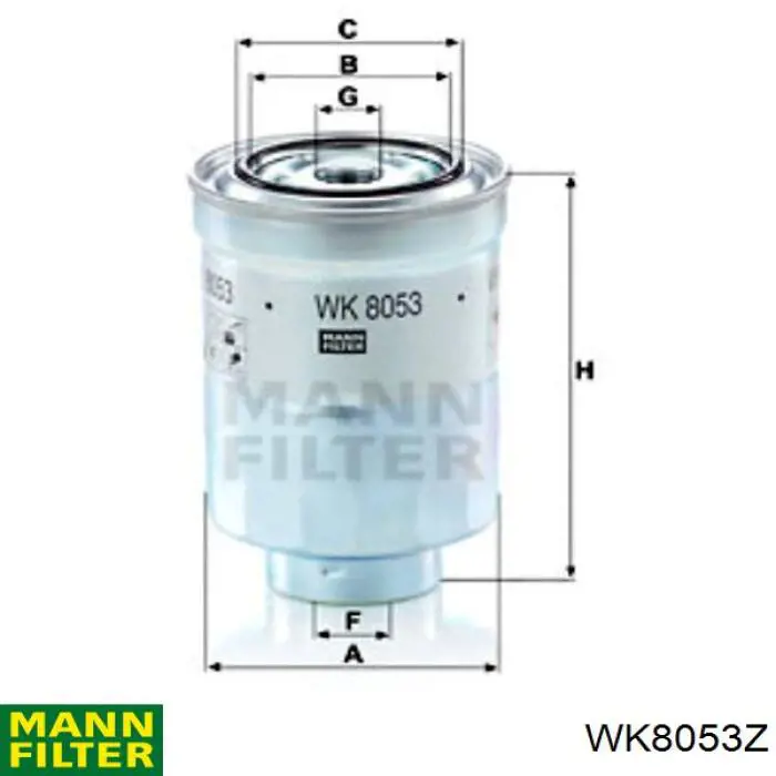 WK8053Z Mann-Filter filtro combustible