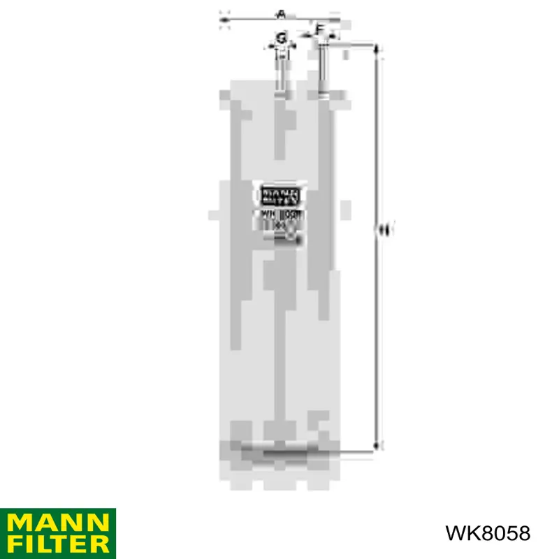 Filtro de gasoil Mann-Filter WK8058
