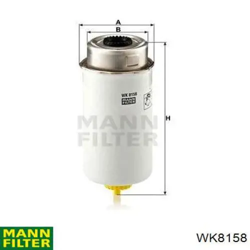 WK8158 Mann-Filter filtro de combustible