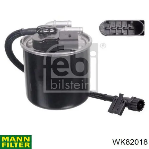 WK82018 Mann-Filter filtro combustible