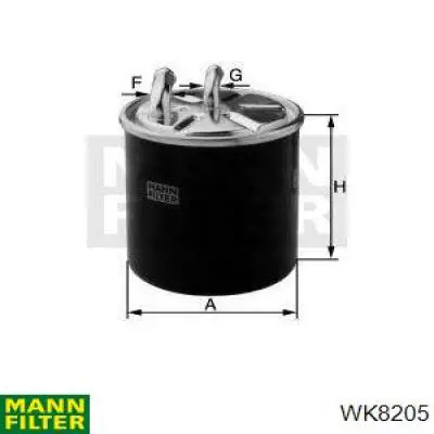 Filtro de gasoil Mann-Filter WK8205