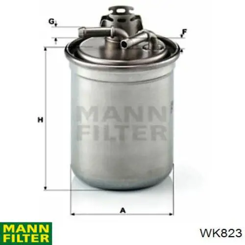 WK823 Mann-Filter filtro combustible