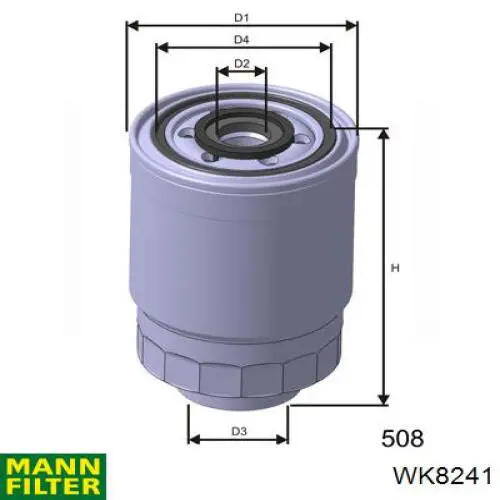 Filtro de combustible WK8241 Mann-Filter