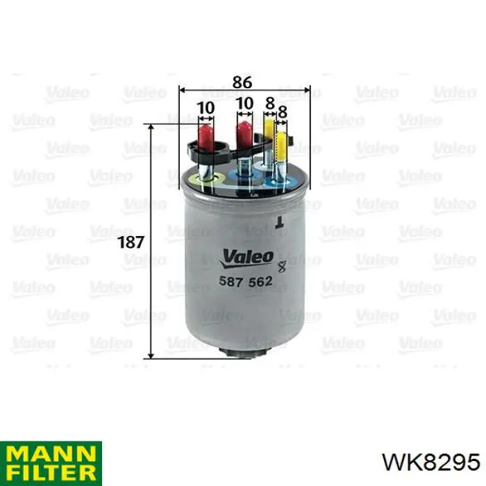 WK8295 Mann-Filter filtro combustible