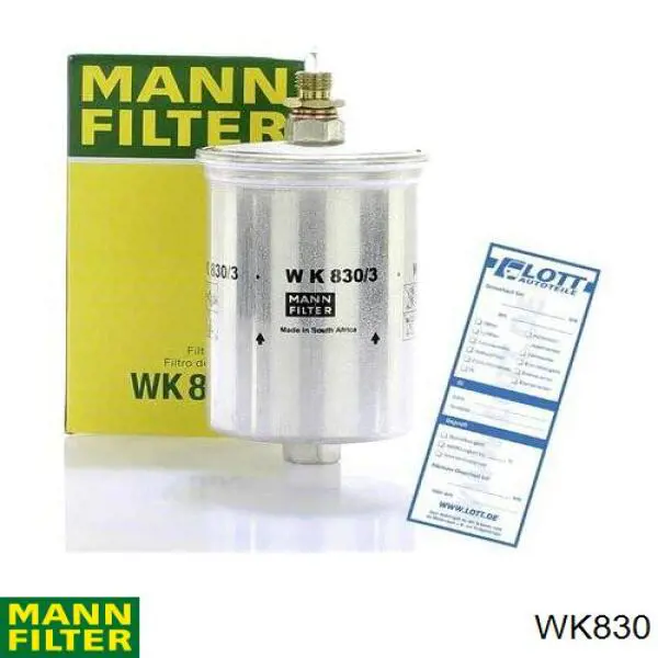 WK 830 Mann-Filter filtro combustible