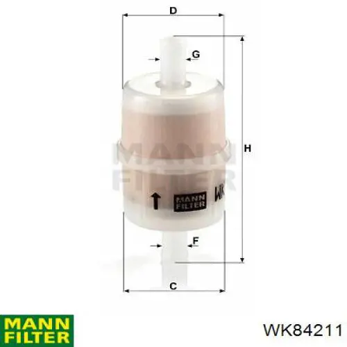 Comprar WK84211 Mann-Filter Filtro diesel
